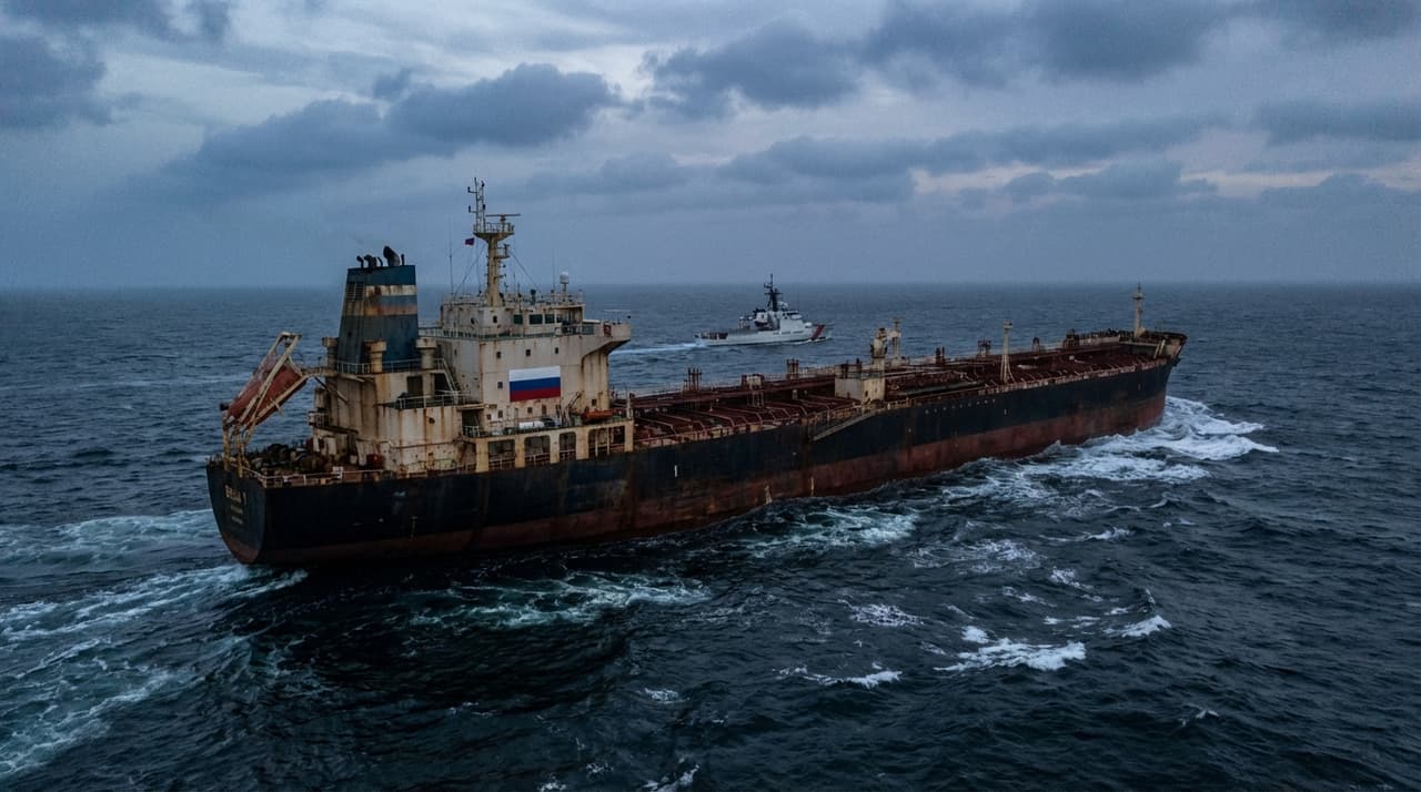 Russia Asks U.S. to Stop Pursuit of Fleeing Oil Tanker Amid Maritime Standoff