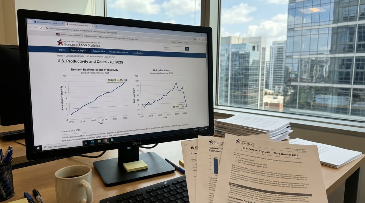 US Labor Productivity Surges in Q3 2025, Easing Inflationary Pressures