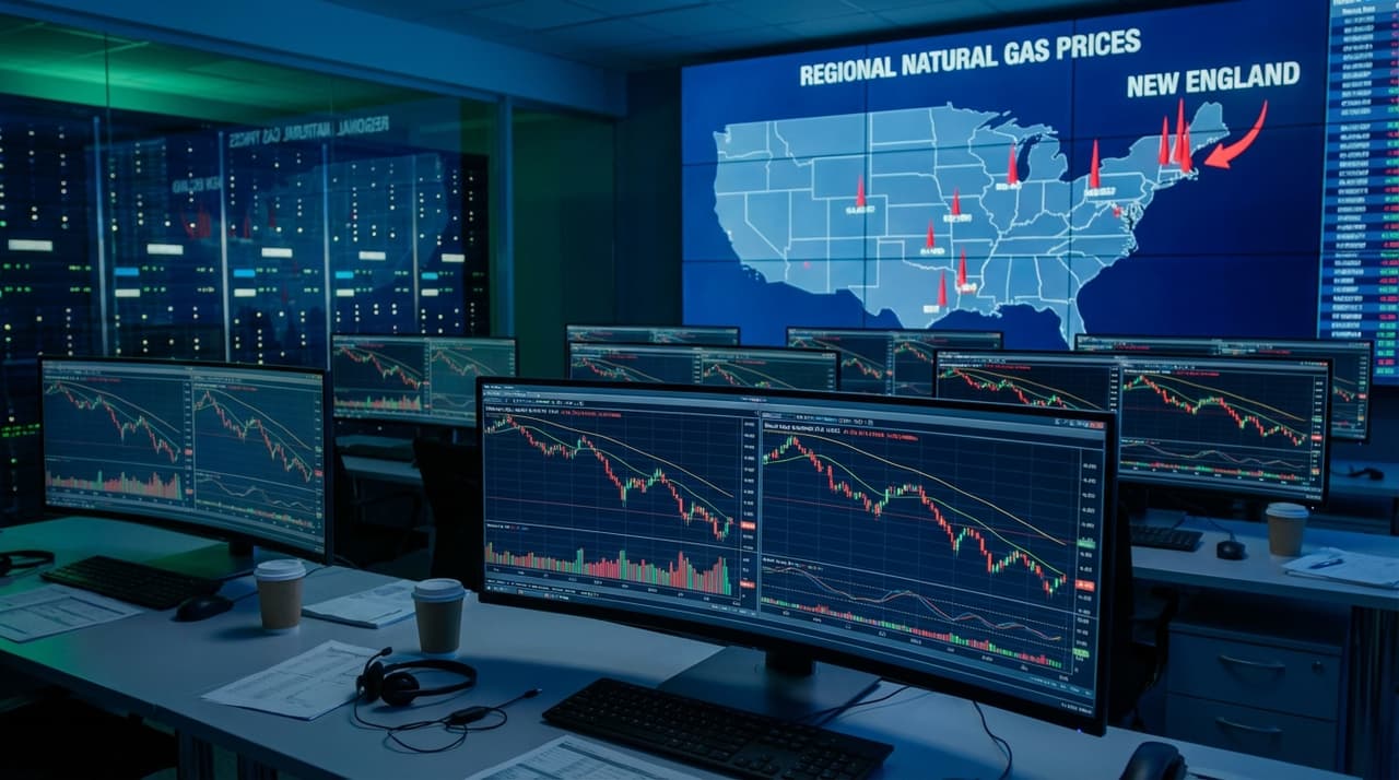 U.S. Natural Gas Futures Plunge Over 5% Amid Volatile Winter Trading